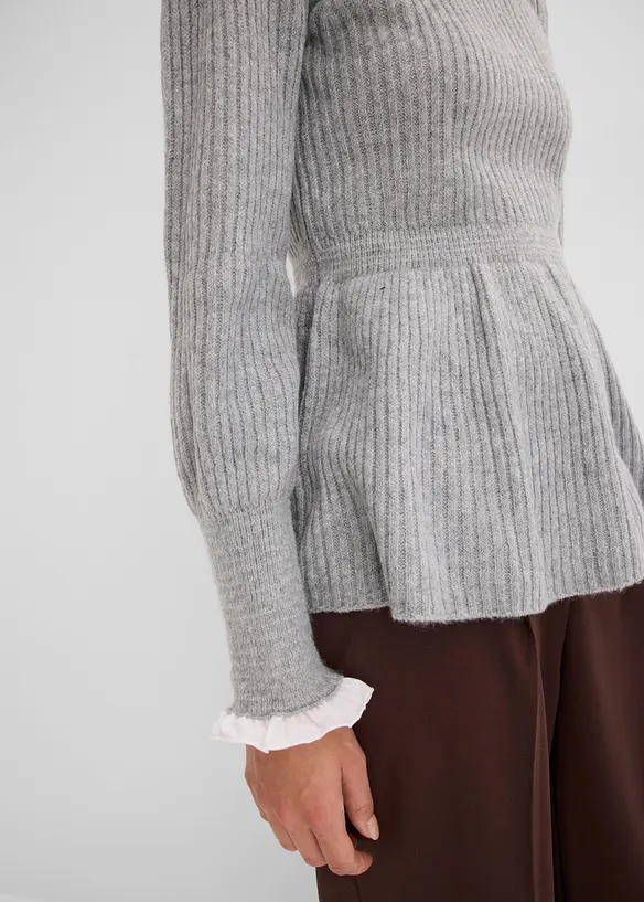 Pullover mit Blusen-Einsatz, bonprix