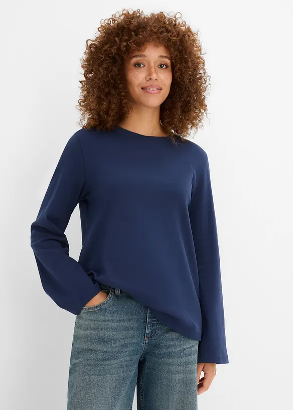 T-shirt manches longues 100% coton, bonprix