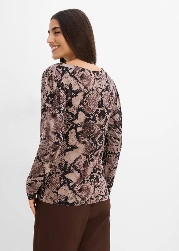 T-shirt manches longues avec accessoire, bonprix
