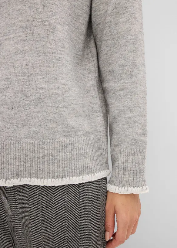 Pullover mit Stehkragen, bonprix