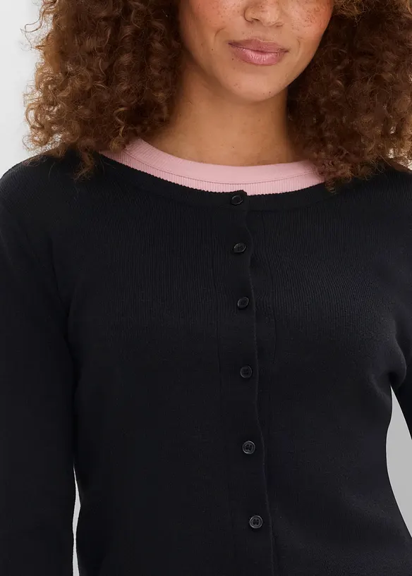 Kurze Feinstrickjacke, bonprix