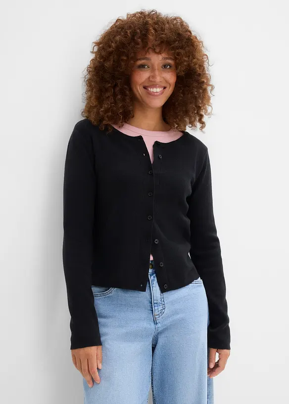 Kurze Feinstrickjacke, bonprix