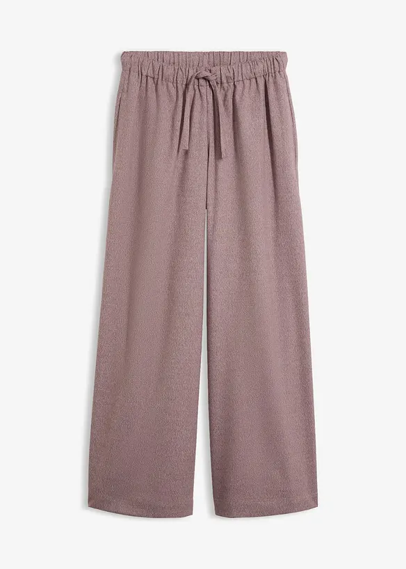 Palazzo-Hose in Wolloptik aus Viskose-Mix, bonprix