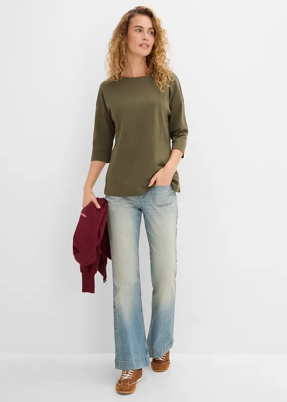 Shirt aus schwerer Baumwolle, bonprix