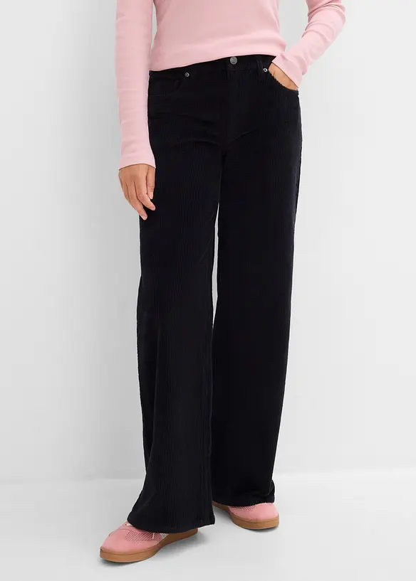 Cordhose aus elastischem Baumwoll-Mix, bonprix