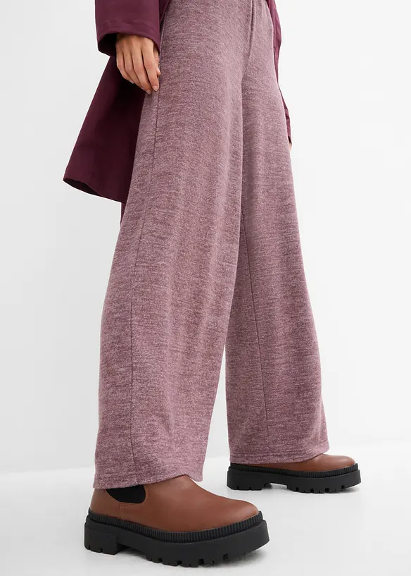 Palazzo-Hose in Strickoptik, bonprix