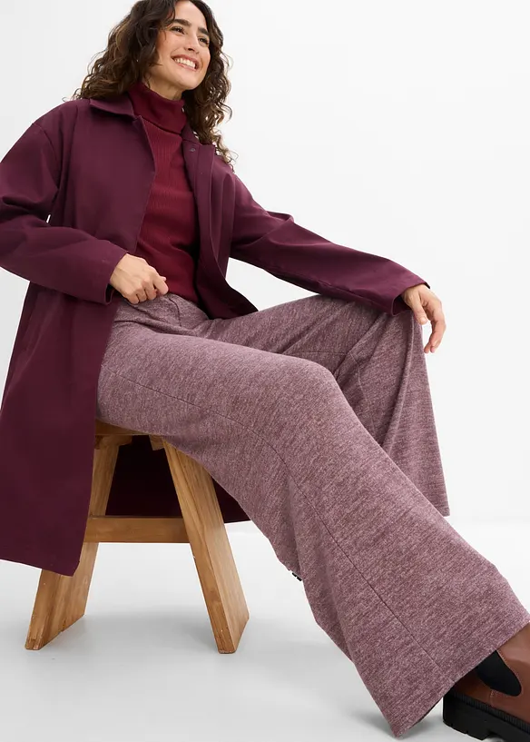Palazzo-Hose in Strickoptik, bonprix