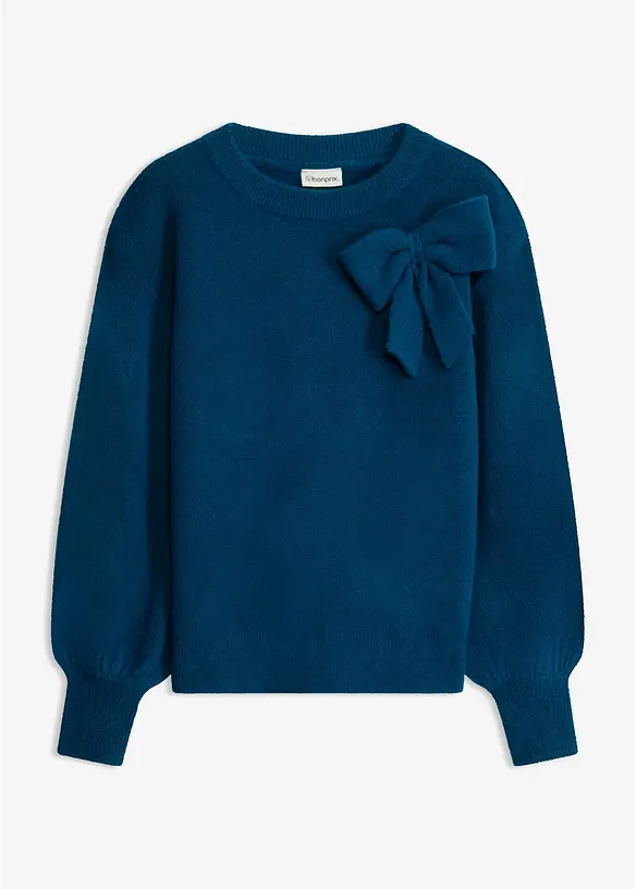 Pullover mit Schleifen-Applikation, bonprix