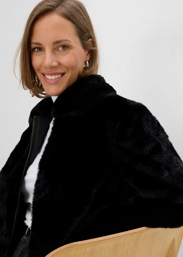 Veste en peluche, bonprix