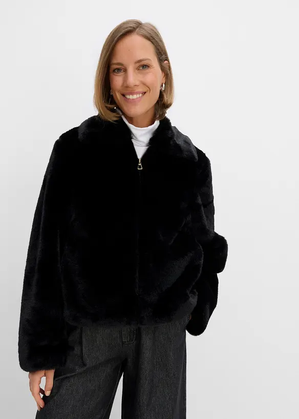 Veste en peluche, bonprix
