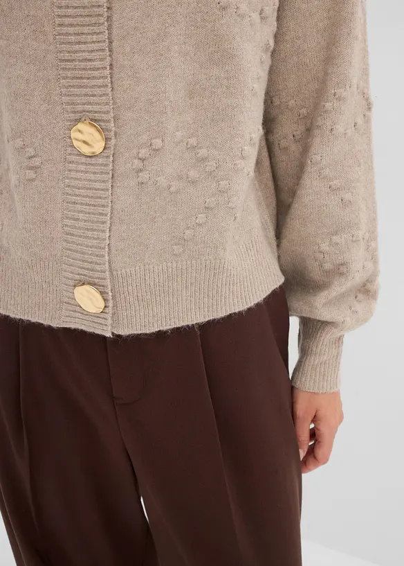 Texturierte Strickjacke, bonprix