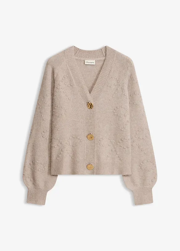 Texturierte Strickjacke, bonprix
