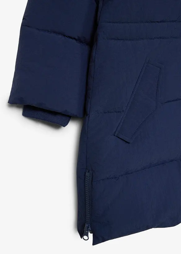 warm gef&uuml;tterter Puffer-Mantel mit reflektierenden Details, bonprix
