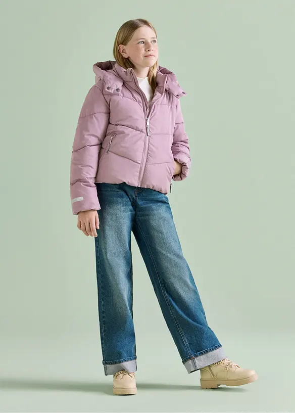 Doudoune &agrave; capuche et doublure chaude, bonprix