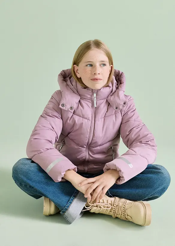 Doudoune &agrave; capuche et doublure chaude, bonprix