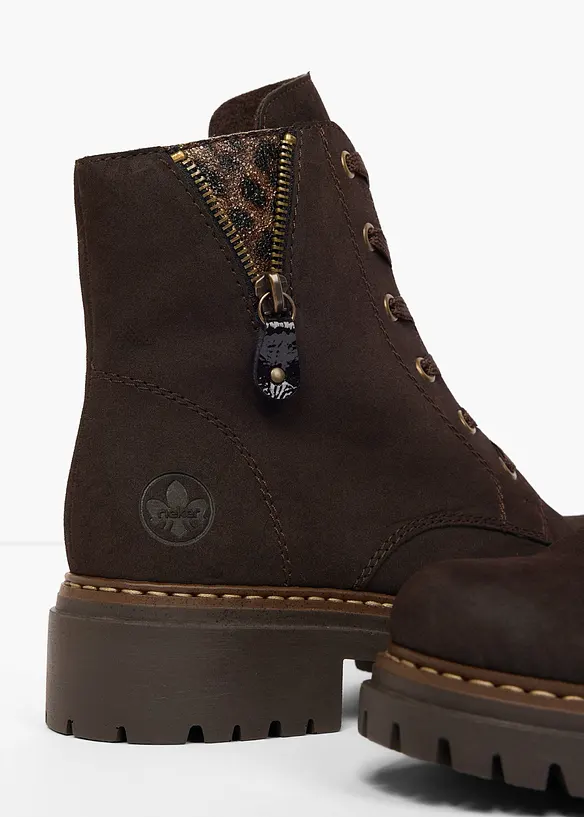 Gef&uuml;tterte Rieker Schn&uuml;r-Boots, Rieker