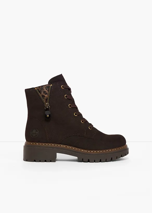 Gef&uuml;tterte Rieker Schn&uuml;r-Boots, Rieker