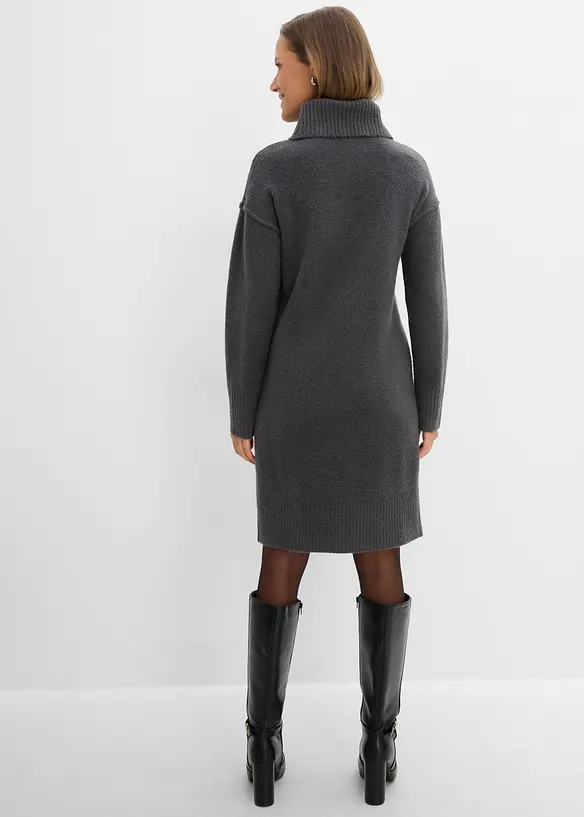 Robe en maille avec couture d&eacute;corative, bonprix