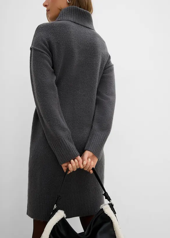 Robe en maille avec couture d&eacute;corative, bonprix