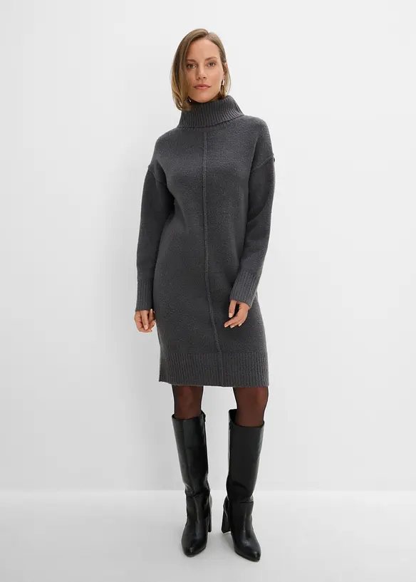 Robe en maille avec couture d&eacute;corative, bonprix