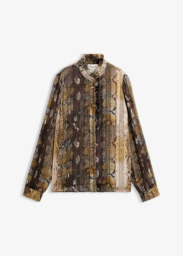 Chiffonbluse mit Glitzerf&auml;den, bonprix