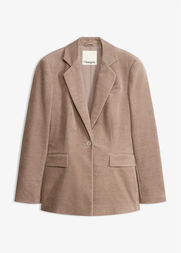 Blazer en velours c&ocirc;tel&eacute;, bonprix