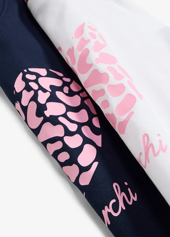 Lot de 2 T-shirts manches longues Lurchi en coton doux, Lurchi