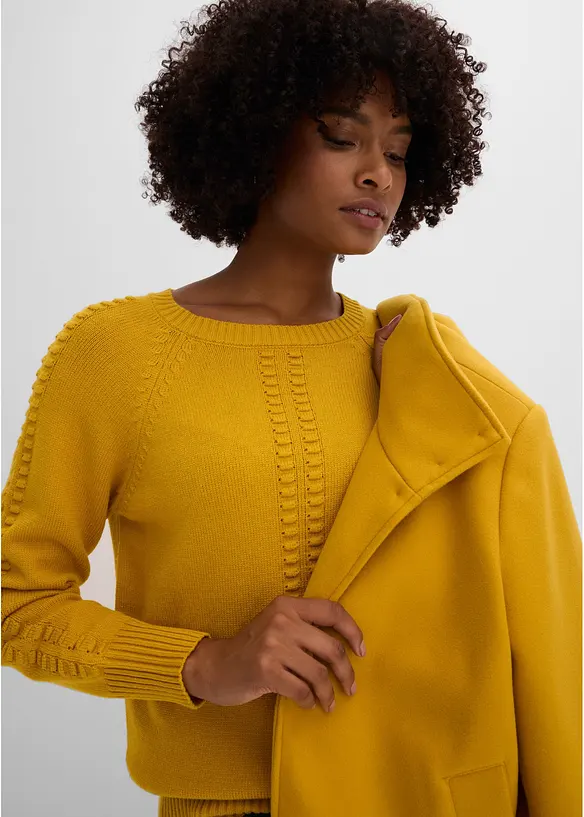 Fledermaus-Pullover mit Viskose-Anteil, bonprix