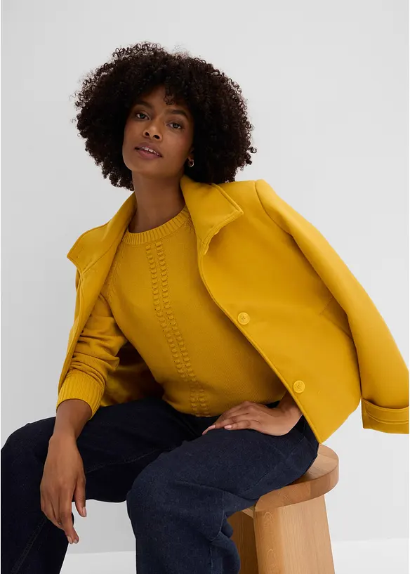 Fledermaus-Pullover mit Viskose-Anteil, bonprix