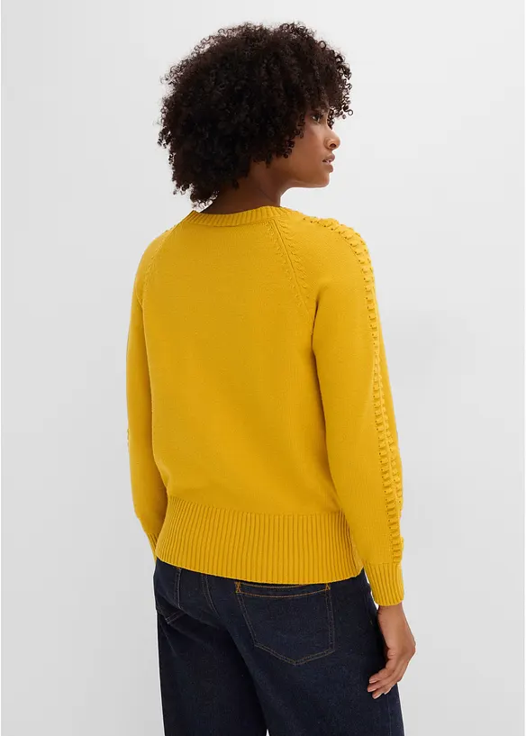 Fledermaus-Pullover mit Viskose-Anteil, bonprix