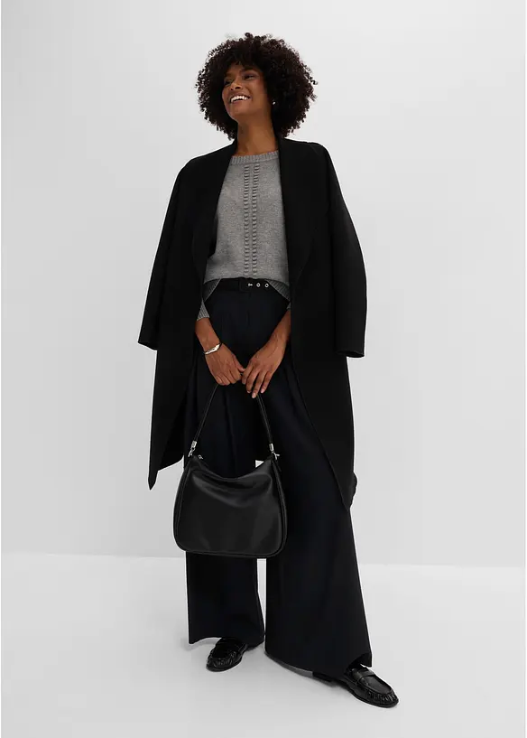 Fledermaus-Pullover mit Viskose-Anteil, bonprix