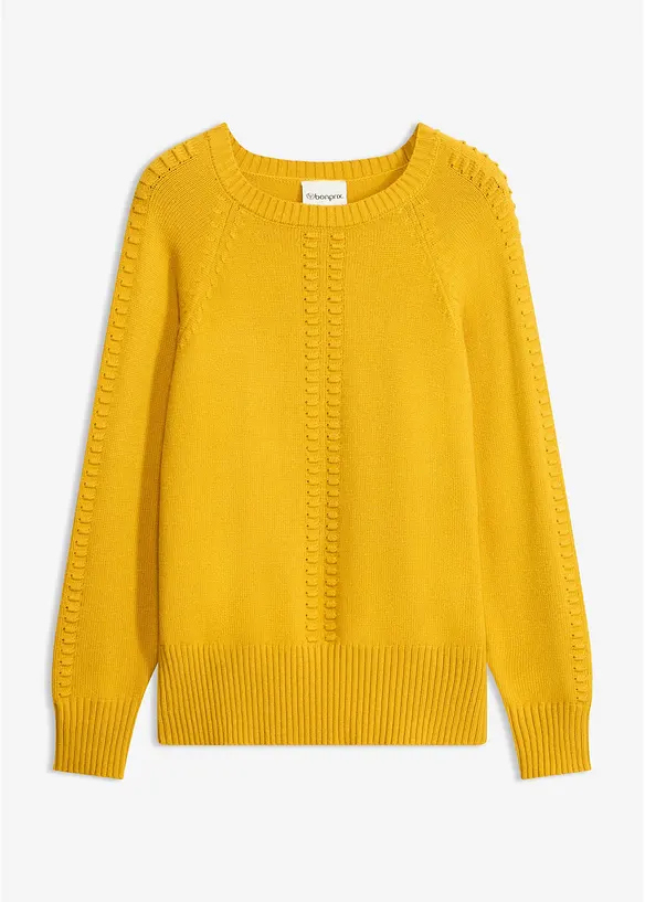 Fledermaus-Pullover mit Viskose-Anteil, bonprix
