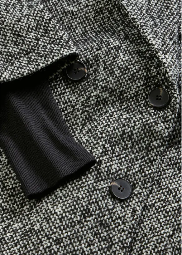 Cabanjacke in Tweedoptik mit Strickstulpen, bonprix