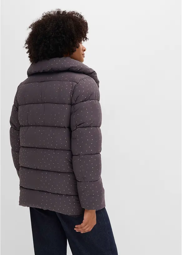 Steppjacke mit Glitzerdruck, bonprix
