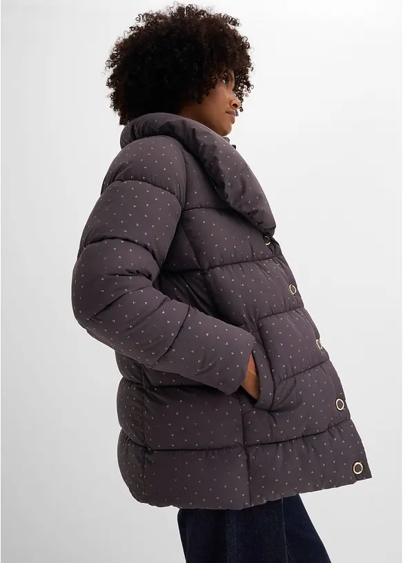 Steppjacke mit Glitzerdruck, bonprix