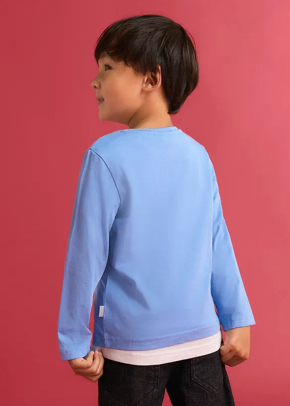 Lot de 2 T-shirts manches longues Lurchi doux en coton, Lurchi