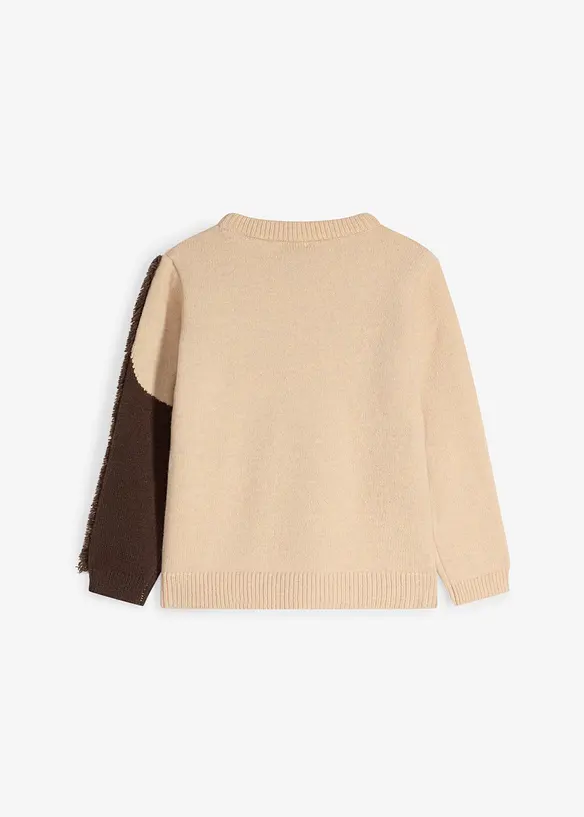 Pull en grosse maille &agrave; motif cheval, bonprix
