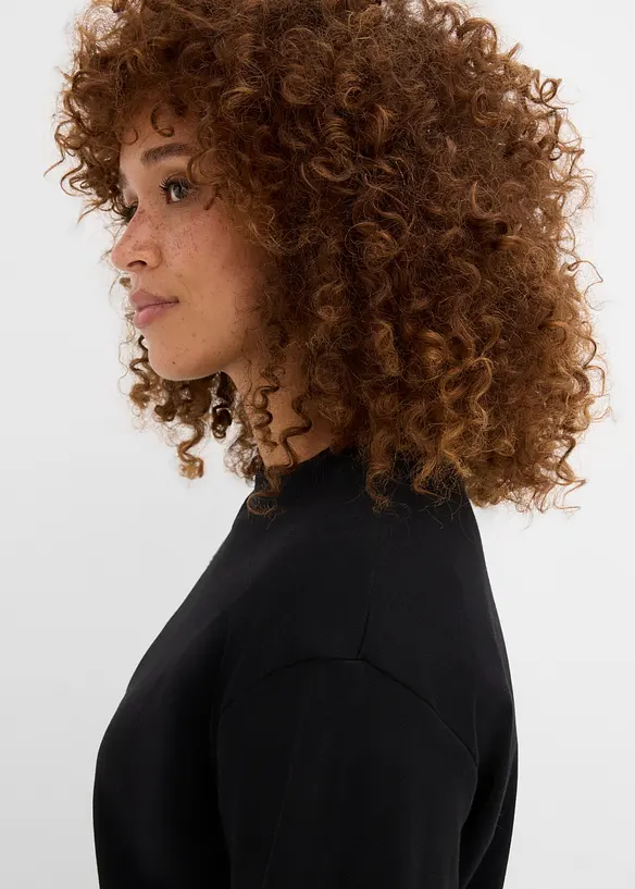 T-shirt manches longues en coton m&eacute;lang&eacute; &eacute;pais, bonprix