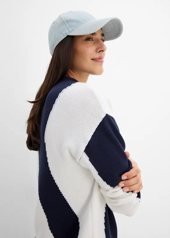 Pull en coton m&eacute;lang&eacute;, bonprix