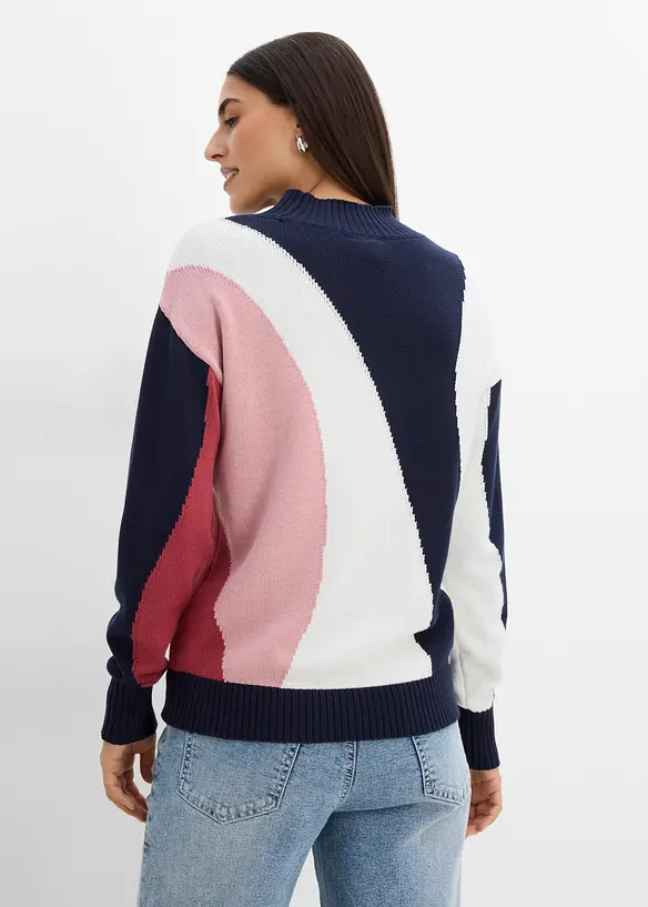 Pull en coton m&eacute;lang&eacute;, bonprix