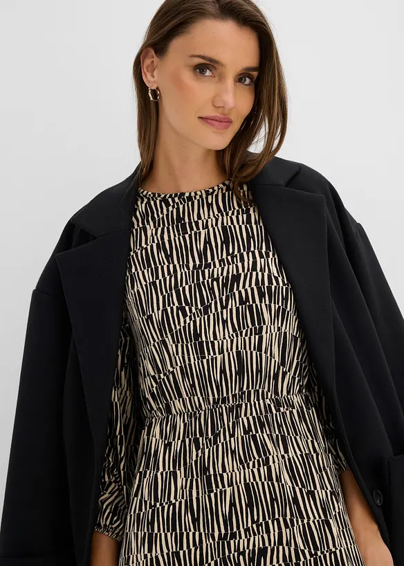Jerseykleid aus flie&szlig;ender Viskose, bonprix