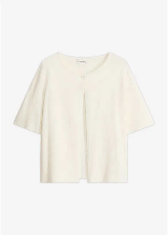 Gilet en maille de coton m&eacute;lang&eacute;, bonprix
