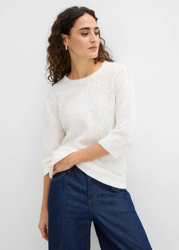 Pull ajour&eacute;, bonprix