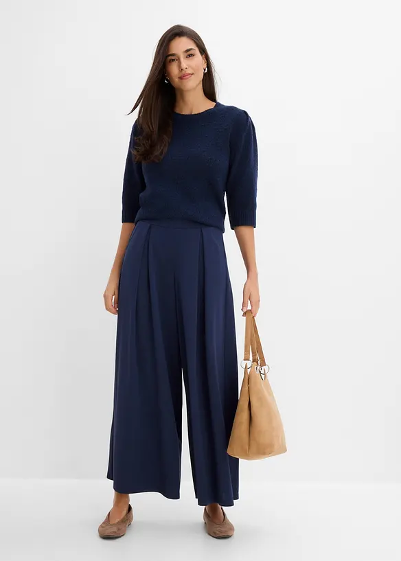 Pantalon &agrave; taille &eacute;lastiqu&eacute;e, bonprix
