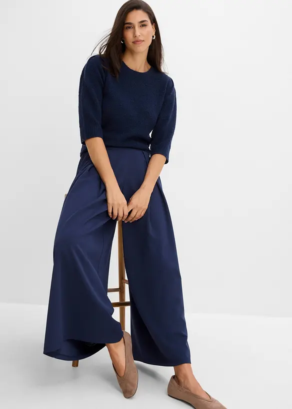 Pantalon &agrave; taille &eacute;lastiqu&eacute;e, bonprix