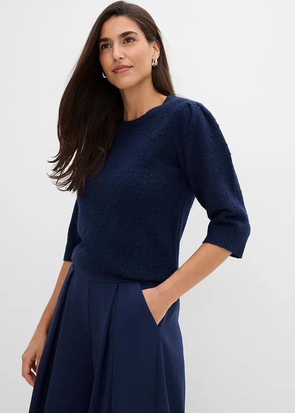 Pantalon &agrave; taille &eacute;lastiqu&eacute;e, bonprix