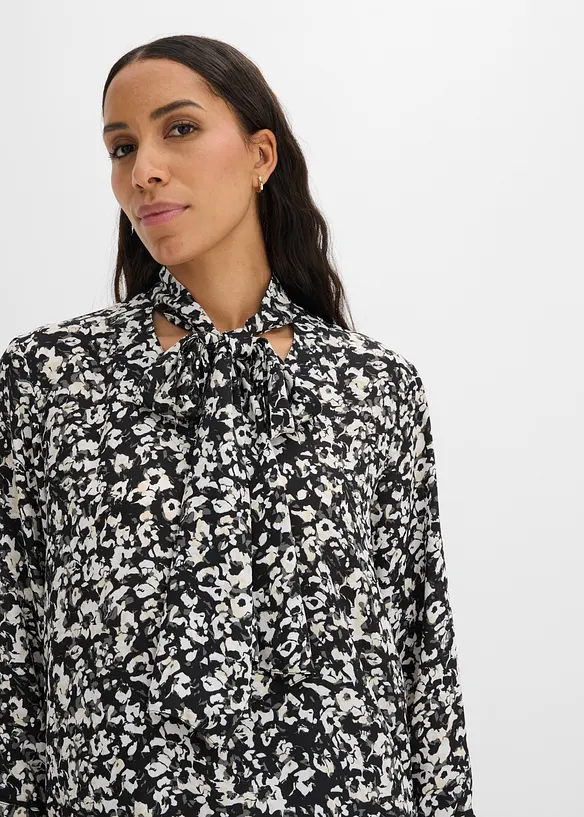Bluse mit Bindeschal, bonprix