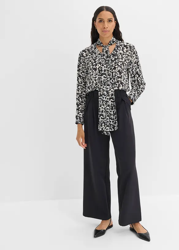 Bluse mit Bindeschal, bonprix