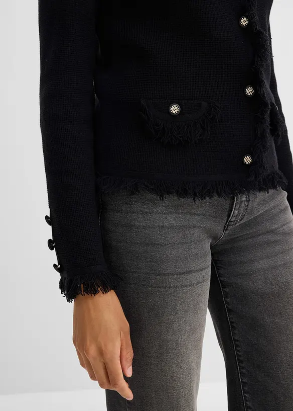 Strickjacke aus Boucl&eacute;, bonprix