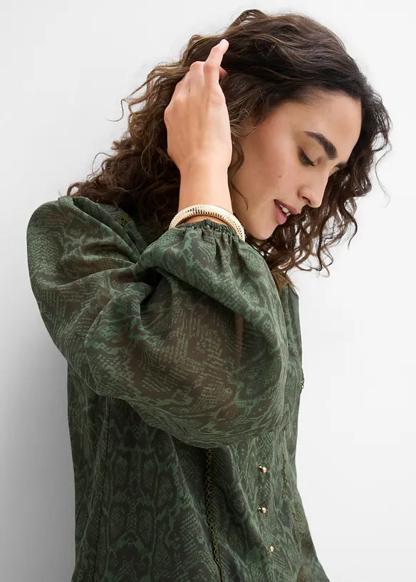 Bluse mit Spitzenverzierung, bonprix